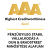 Dun & Bradstreet AAA tanúsítvány